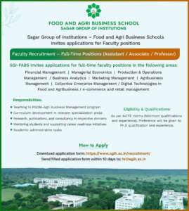 Faculty Recruitment SGI
